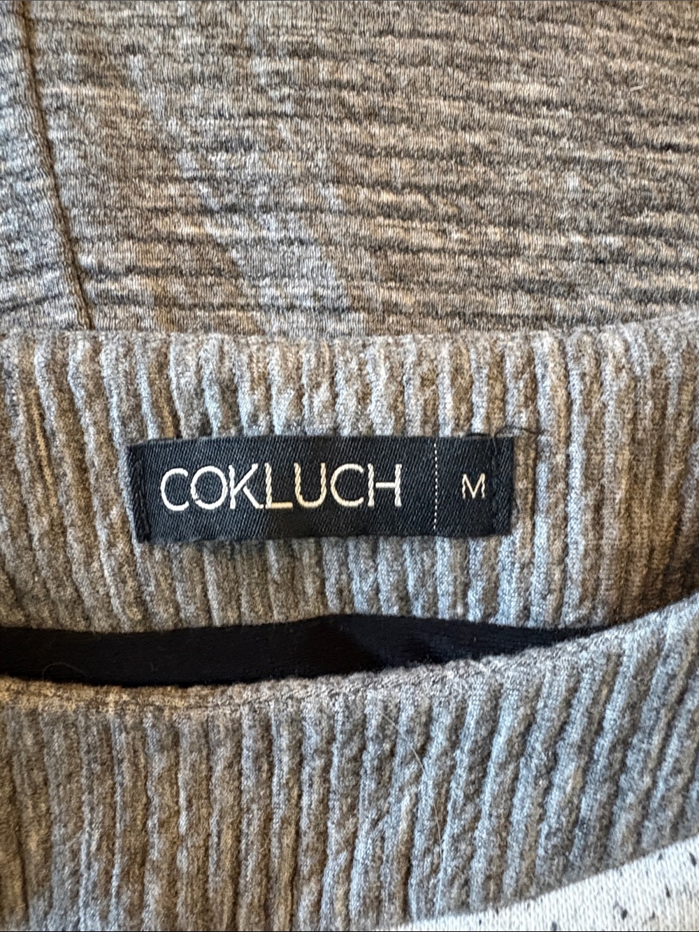 Grey Asymmetrical Cokluch Dress Medium . - Picture 5 of 7